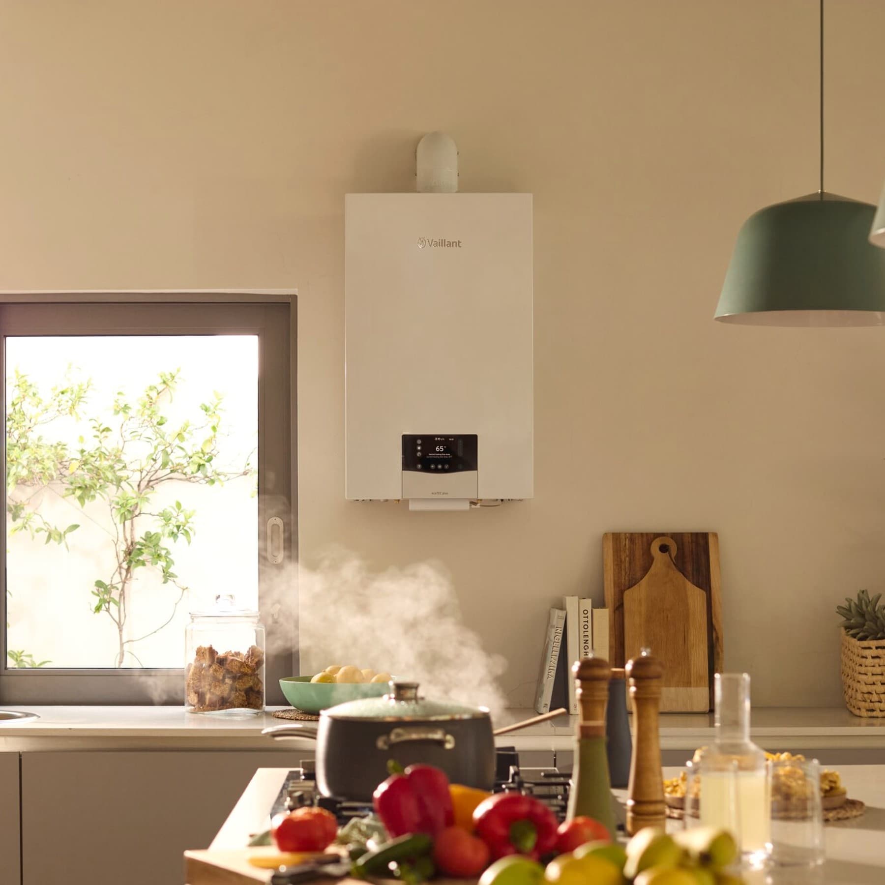 Porodično kuvanje zajedno sa ecotEC plus na zid